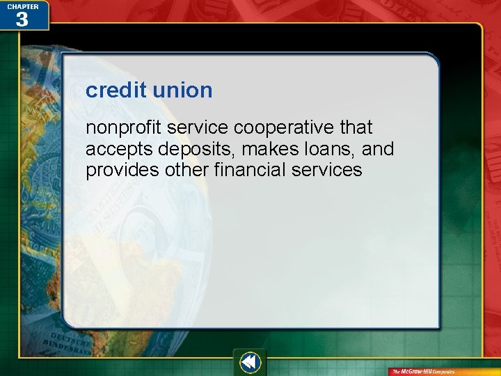 credit union nonprofit service cooperative that accepts deposits, makes loans, and provides other financial