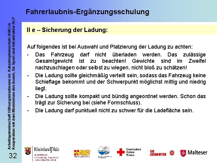 Arbeitsgemeinschaft Hilfsorganisationen im Katastrophenschutz (Hi. K) in Kooperation mit dem Ministerium des Innern, für