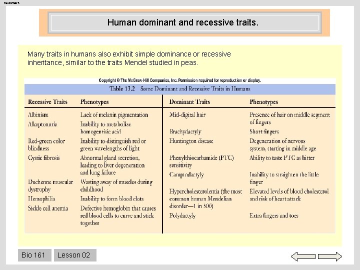 Her 205 a 03 Human dominant and recessive traits. Many traits in humans also