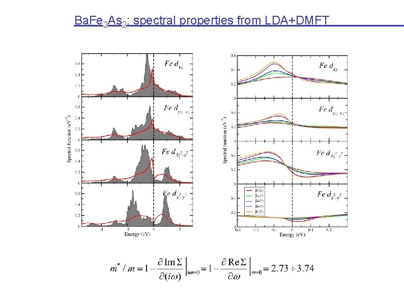 Ba. Fe 2 As 2: spectral properties from LDA+DMFT 