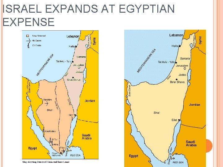 ISRAEL EXPANDS AT EGYPTIAN EXPENSE 