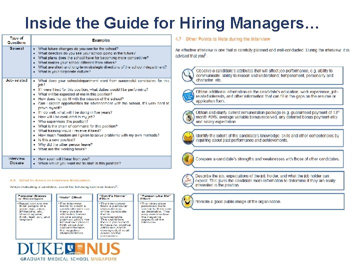 Inside the Guide for Hiring Managers… 