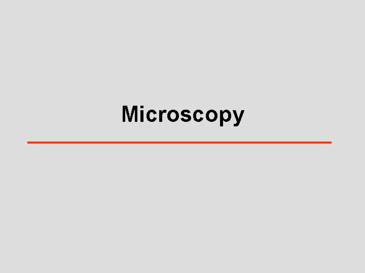 Microscopy 