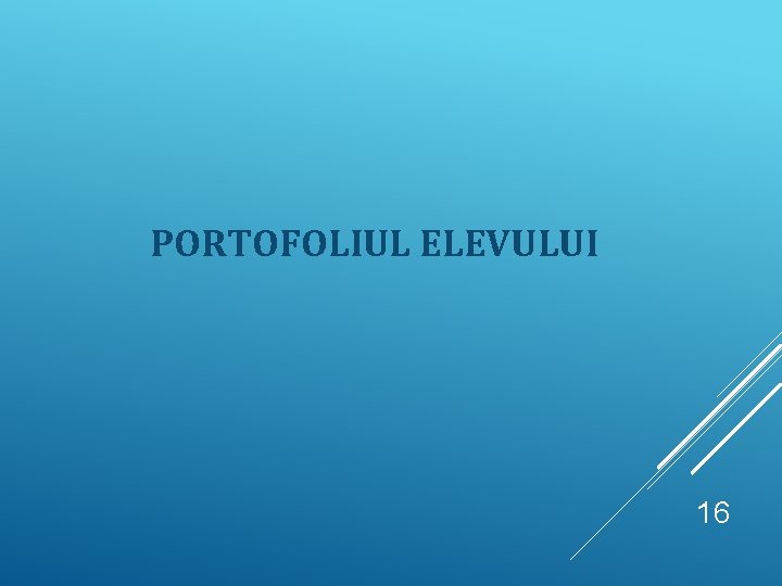 PORTOFOLIUL ELEVULUI 16 