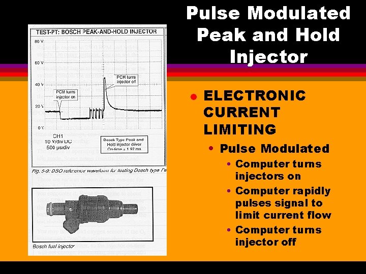 Pulse Modulated Peak and Hold Injector l ELECTRONIC CURRENT LIMITING • Pulse Modulated •