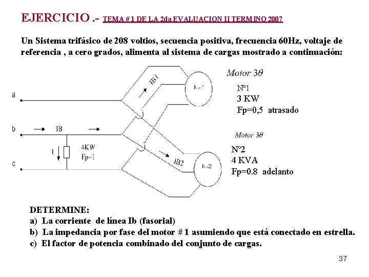 EJERCICIO. - TEMA # 1 DE LA 2 da EVALUACION II TERMINO 2007 Un