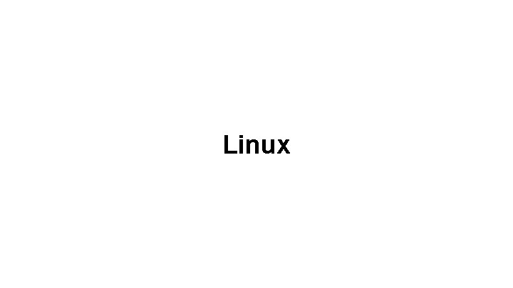 Linux 