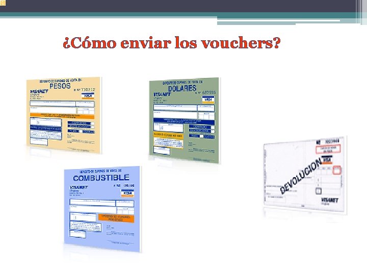 ¿Cómo enviar los vouchers? 