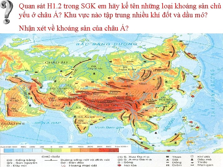 Quan sát H 1. 2 trong SGK em hãy kể tên những loại khoáng