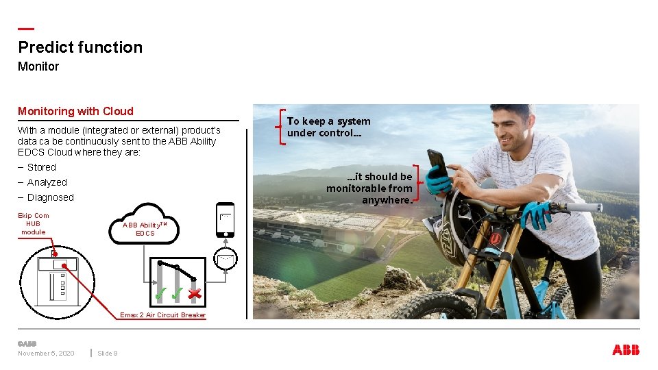 — Predict function Monitoring with Cloud With a module (integrated or external) product’s data