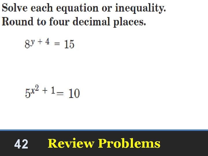 y=-2. 6977 42 Review Problems y=-2. 6977 42 Review Problems