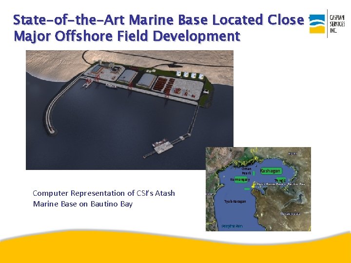 State-of-the-Art Marine Base Located Close to Major Offshore Field Development Oman Pearls Kurmangazy Computer