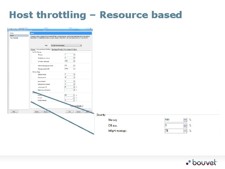 Host throttling – Resource based 