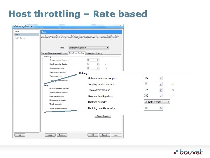 Host throttling – Rate based 