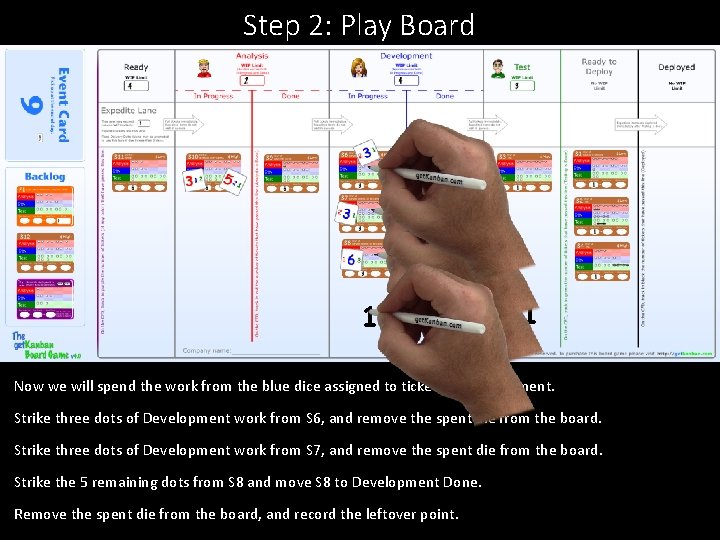 Step 2: Play Board 1 2, 1 Now we will spend the work from