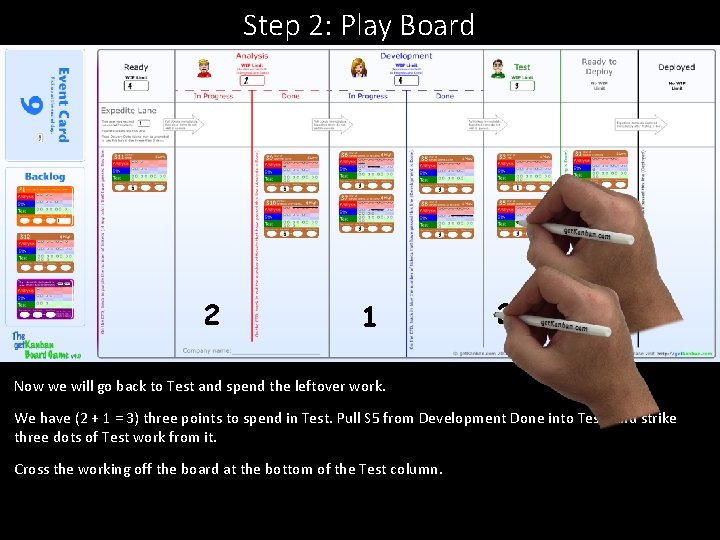 Step 2: Play Board 2 1 2, 1 Now we will go back to