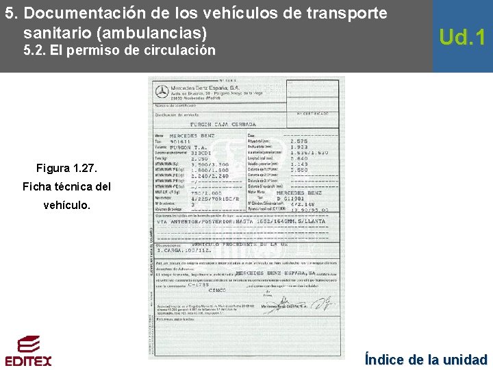 5. Documentación de los vehículos de transporte sanitario (ambulancias) 5. 2. El permiso de