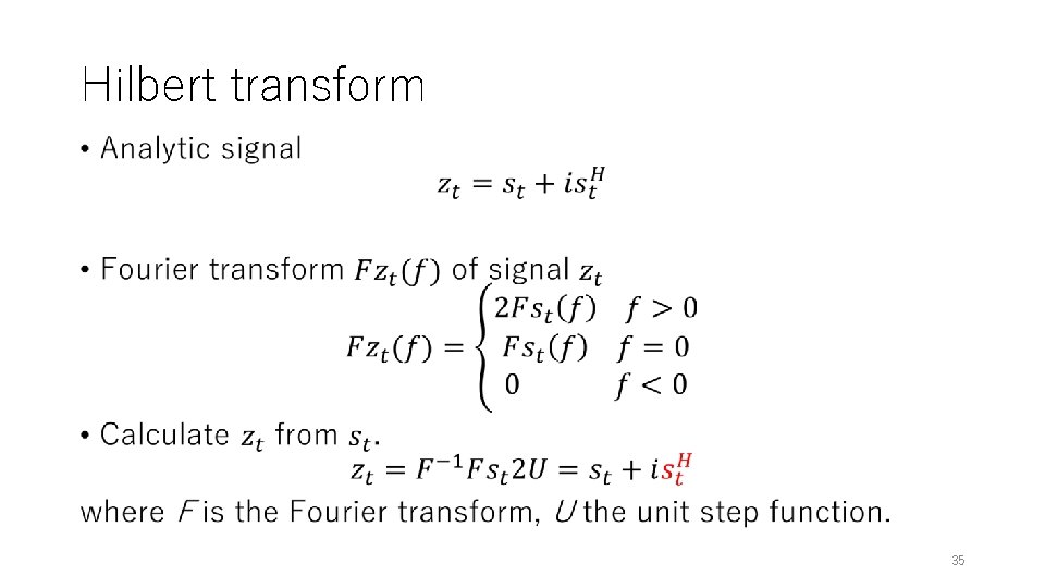Hilbert transform • 35 