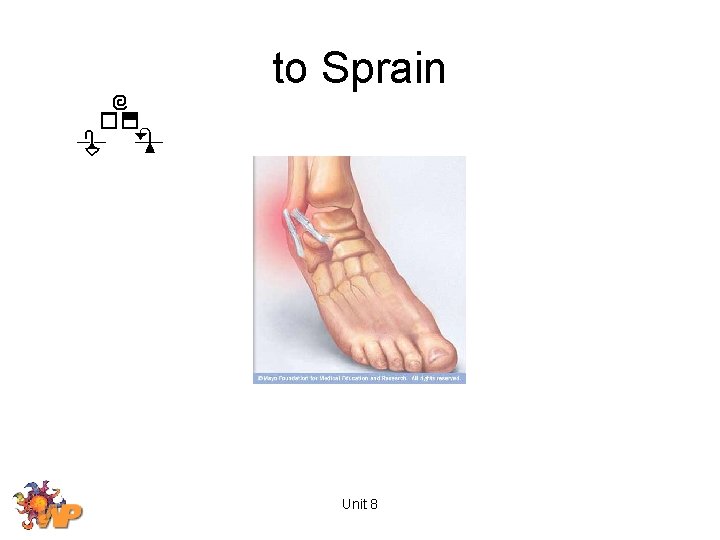 to Sprain Unit 8 