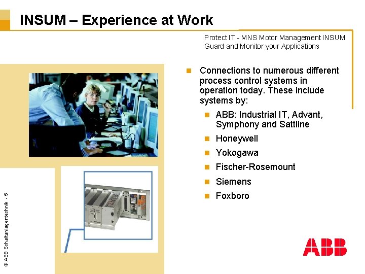 INSUM – Experience at Work Protect IT - MNS Motor Management INSUM Guard and