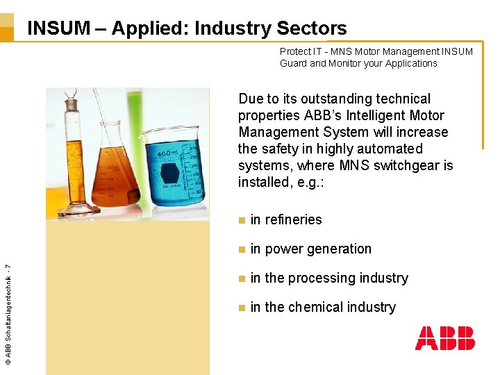INSUM – Applied: Industry Sectors Protect IT - MNS Motor Management INSUM Guard and