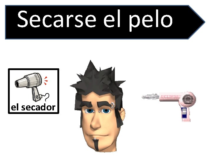 Secarse el pelo el secador 