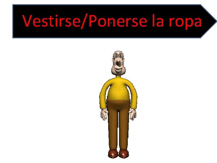 Vestirse/Ponerse la ropa. 