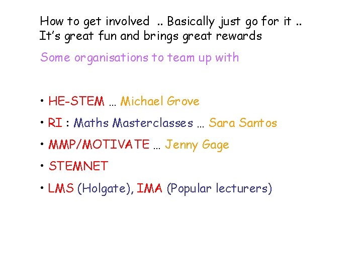 How to get involved. . Basically just go for it. . It’s great fun