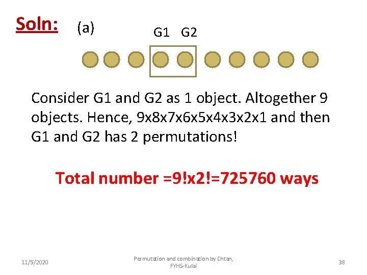 Soln: (a) G 1 G 2 Consider G 1 and G 2 as 1