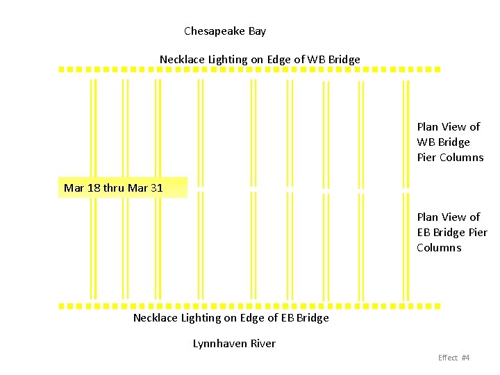 Chesapeake Bay Necklace Lighting on Edge of WB Bridge Plan View of WB Bridge