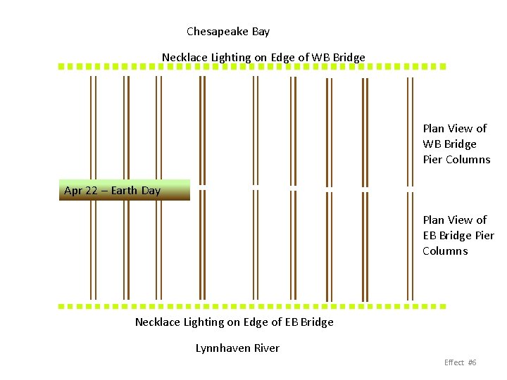 Chesapeake Bay Necklace Lighting on Edge of WB Bridge Plan View of WB Bridge