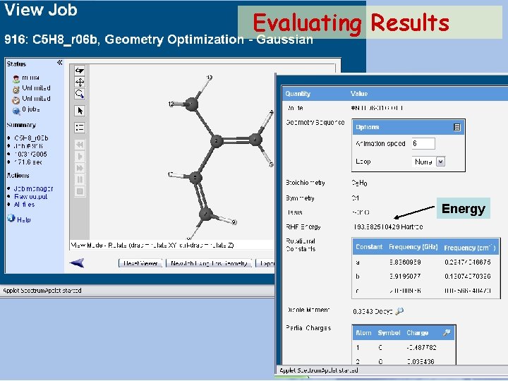 Evaluating Results Energy 