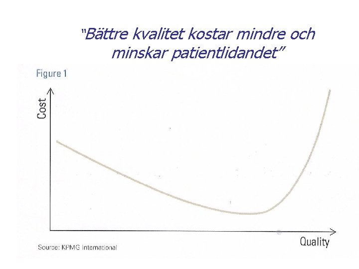 “Bättre kvalitet kostar mindre och minskar patientlidandet” 