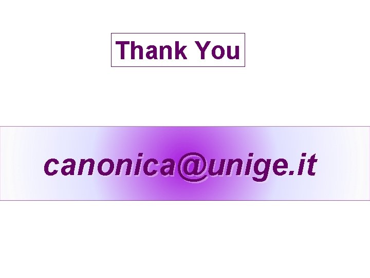 Thank You canonica@unige. it 