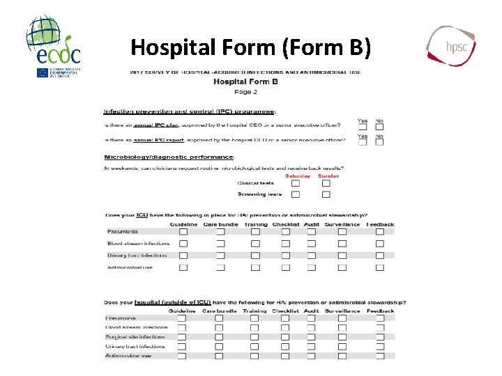 Hospital Form (Form B) 