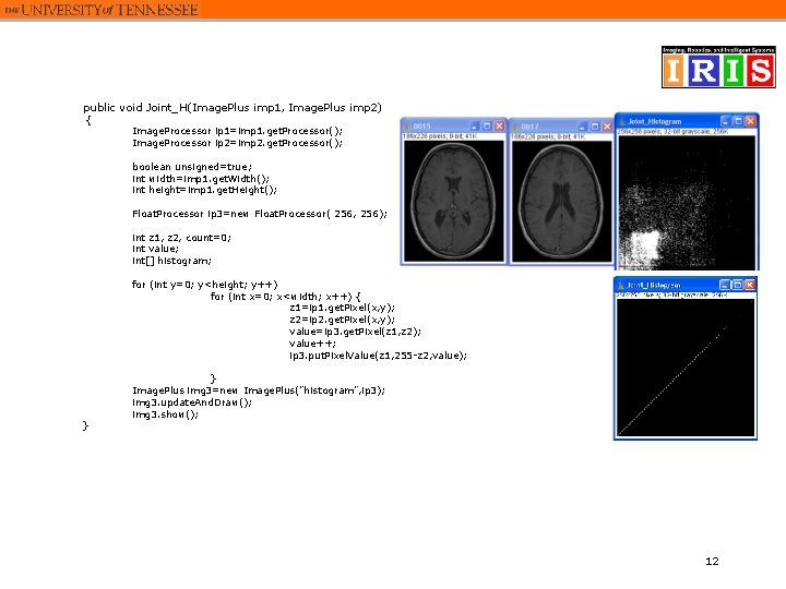 public void Joint_H(Image. Plus imp 1, Image. Plus imp 2) { Image. Processor ip