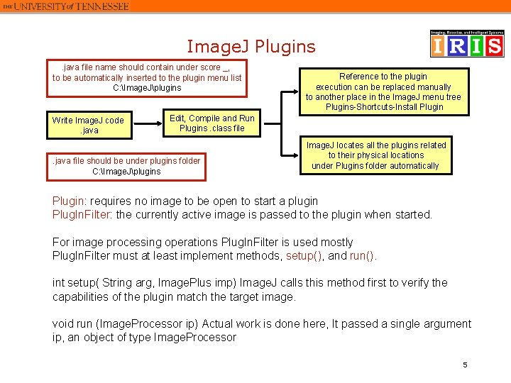 Image. J Plugins. java file name should contain under score _, to be automatically