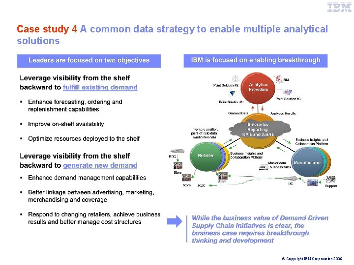 IBM Global Business Services Case study 4 A common data strategy to enable multiple