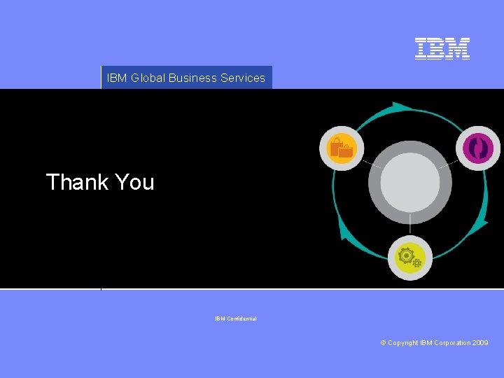 IBM Global Business Services Thank You IBM Confidential © Copyright IBM Corporation 2009 