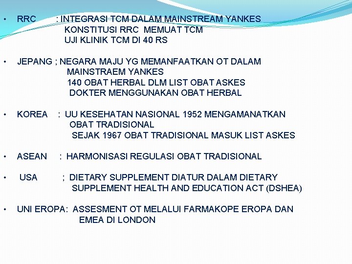  • RRC • JEPANG ; NEGARA MAJU YG MEMANFAATKAN OT DALAM MAINSTRAEM YANKES