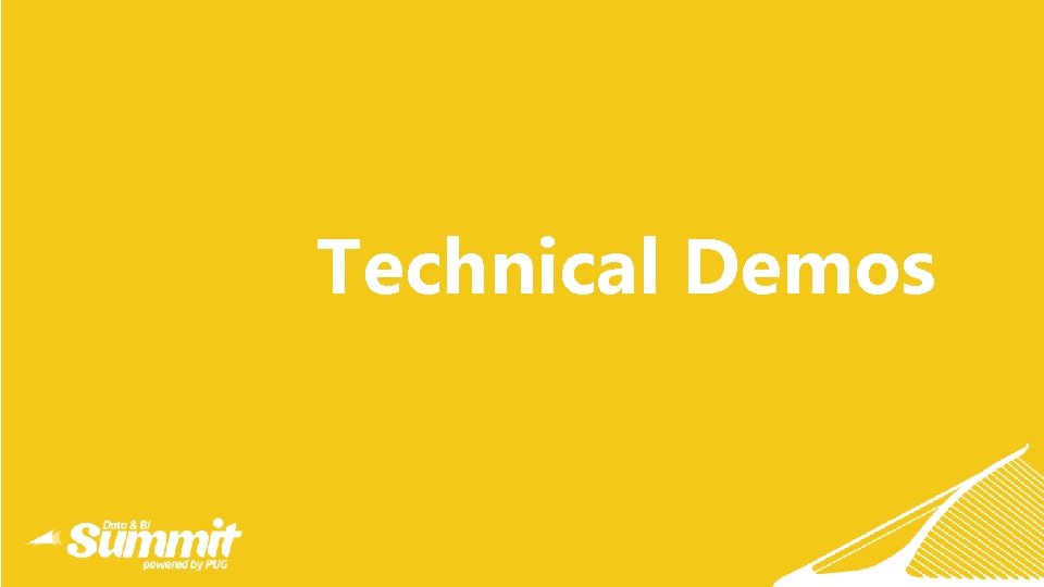 Technical Demos 