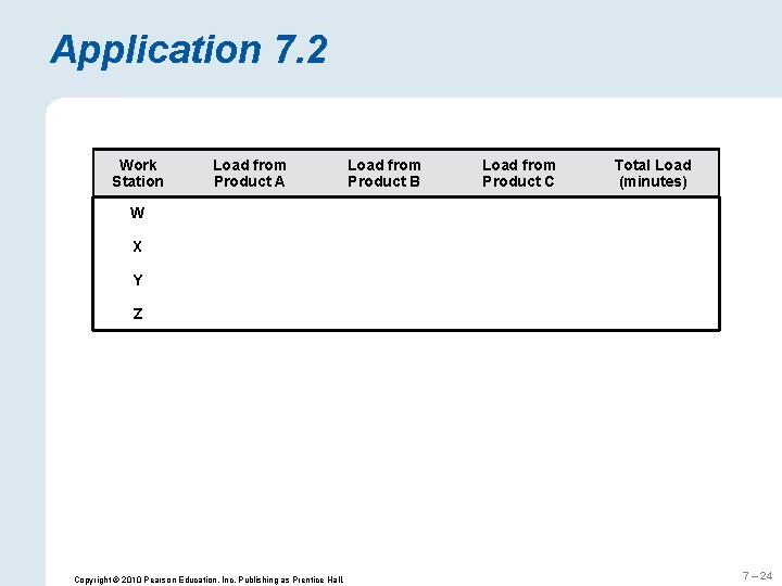 Application 7. 2 Work Station Load from Product A Load from Product B Load