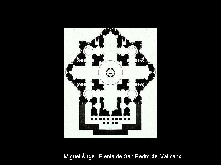 Miguel Ángel. Planta de San Pedro del Vaticano 