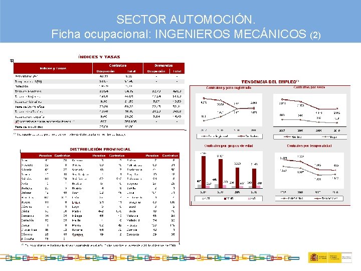 SECTOR AUTOMOCIÓN. Ficha ocupacional: INGENIEROS MECÁNICOS (2) 