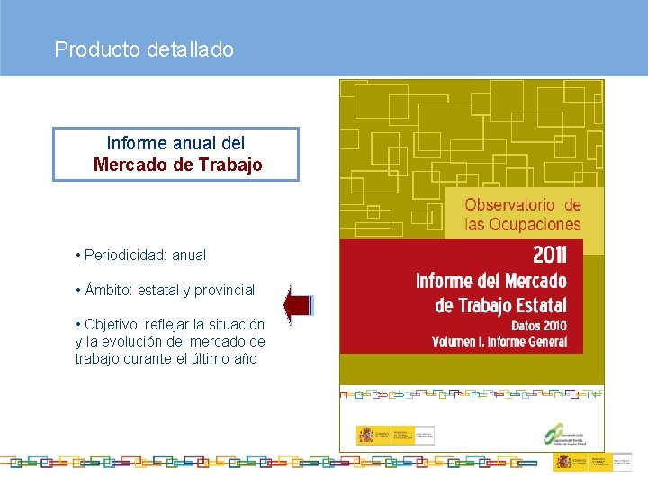 Producto detallado Informe anual del Mercado de Trabajo • Periodicidad: anual • Ámbito: estatal