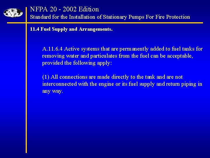 NFPA 20 - 2002 Edition Standard for the Installation of Stationary Pumps For Fire