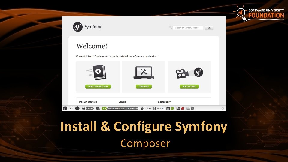 Install & Configure Symfony Composer 