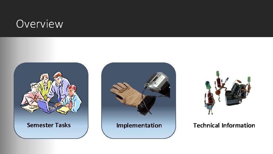 Overview Semester Tasks Implementation Technical Information 