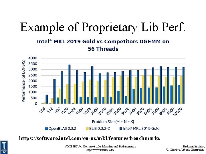 Example of Proprietary Lib Perf. https: //software. intel. com/en-us/mkl/features/benchmarks NIH BTRC for Macromolecular Modeling Example of Proprietary Lib Perf. https: //software. intel. com/en-us/mkl/features/benchmarks NIH BTRC for Macromolecular Modeling