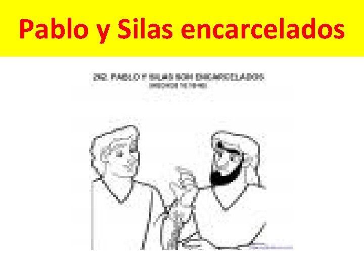 Pablo y Silas encarcelados 